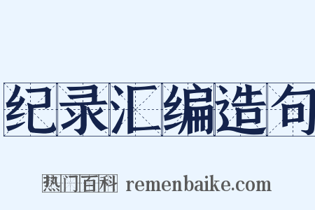 纪录汇编造句是什么意思的图片